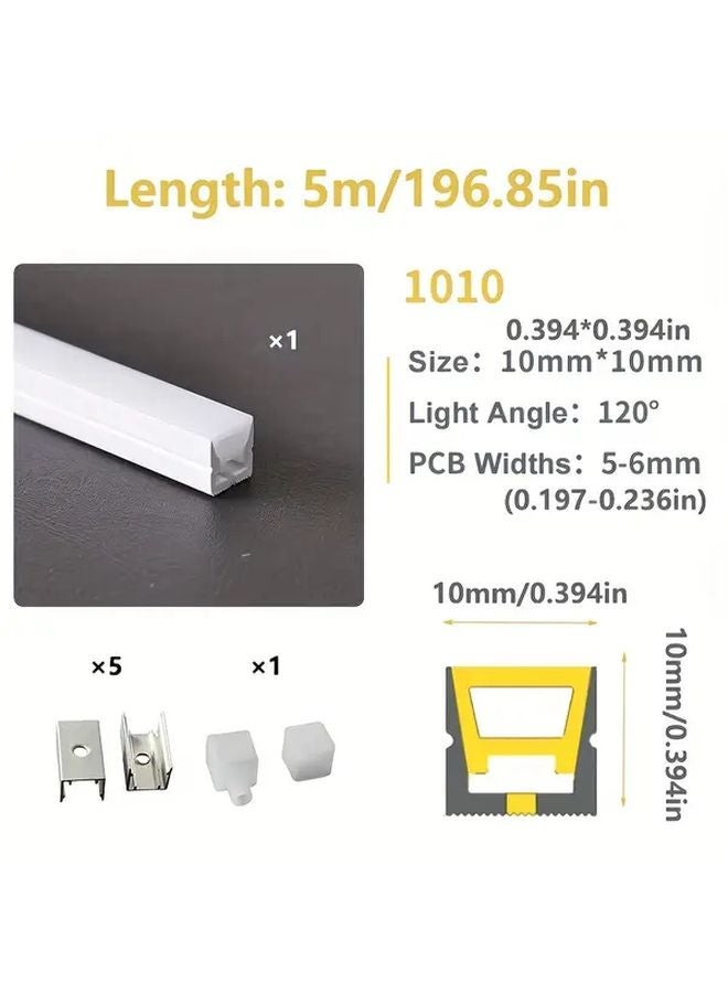 10M 32 81FT Silicone LED Diffuser Flexible Strip Light Cover White Neon Rope Lights For Indoor Decorative Ambient Home Lighting - Image 3