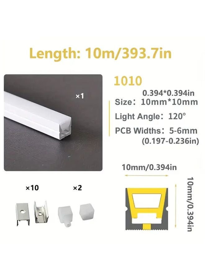 10M 32 81FT Silicone LED Diffuser Flexible Strip Light Cover White Neon Rope Lights For Indoor Decorative Ambient Home Lighting - Image 2