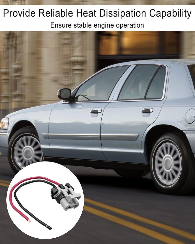 TIKSCIENCE Cooling Fan Control Relay Module Connector Plug Wire Harness Replace 902-209 6W1Z8B658AC Fit for Ford Crown Victoria Focus Lincoln Town Car Mercury Grand Marquis Mazda M3 - Image 5