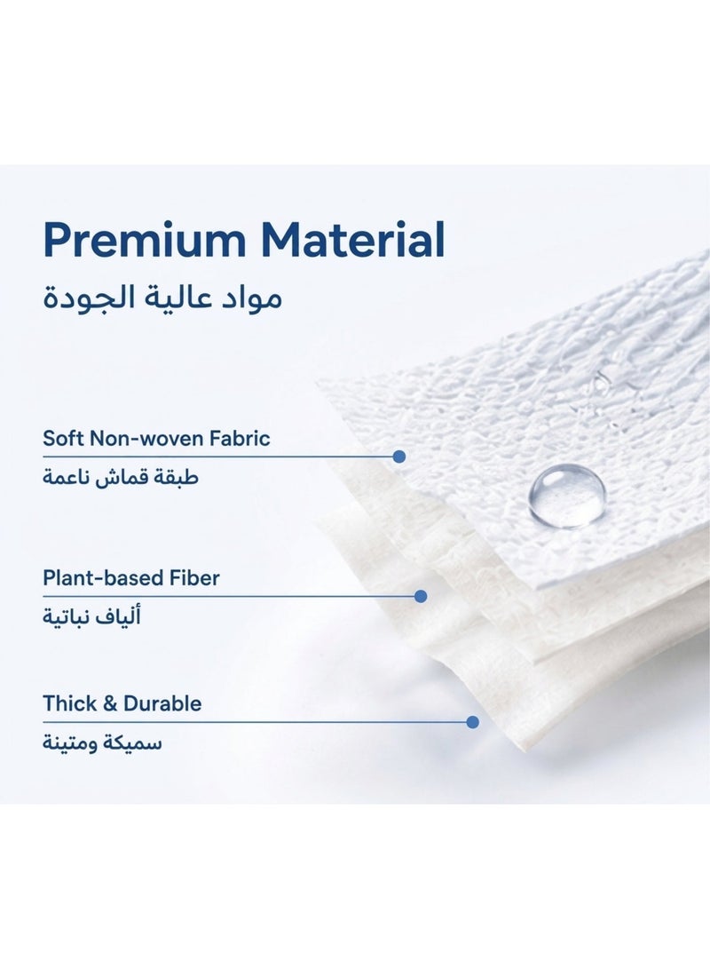 KOYIS Flushable Wet Wipes, Biodegradable Wet Toilet Paper, Plant-Based Fibres, Septic & Sewer Safe, Alcohol-Free, Gentle for Sensitive Skin - 4 Packs - Image 3