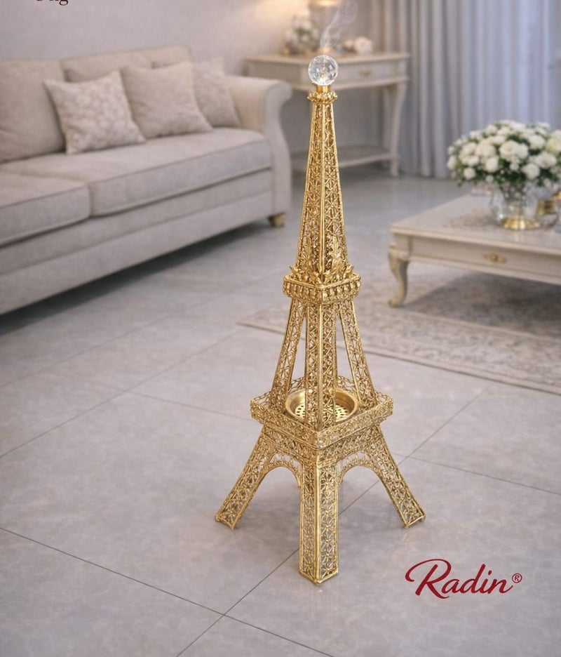 Radin Large Size Bakhoor Incense Burner Floor Stand – Traditional Charcoal Oud Burner Decorative Mabkhara For Home Majlis And Events  Height 100 Cm - Image 2