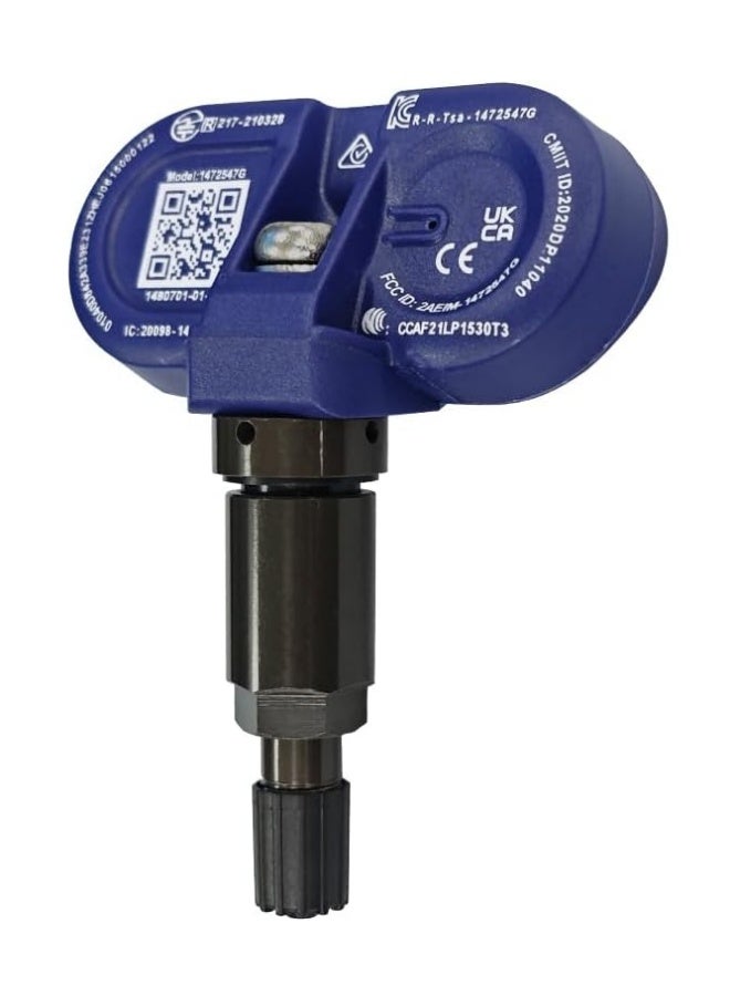 تسلا مستشعر نظام مراقبة ضغط الإطارات (TPMS) بتقنية البلوتوث 4.0، متوافق مع سيارات تسلا موديل 3 وY وX وS (موديلات 2020-2024) [قطعة واحدة] - Image 1