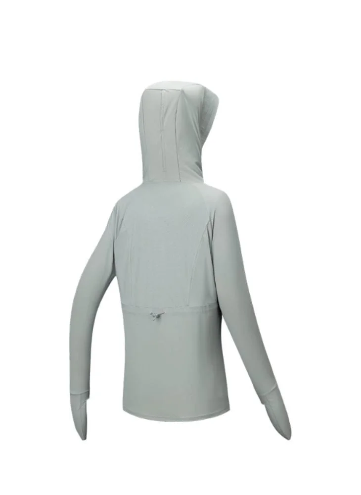 Anta Grey Women’s UPF50+ Hooded Sun-Protective Jacket for Women | Best Price UAE