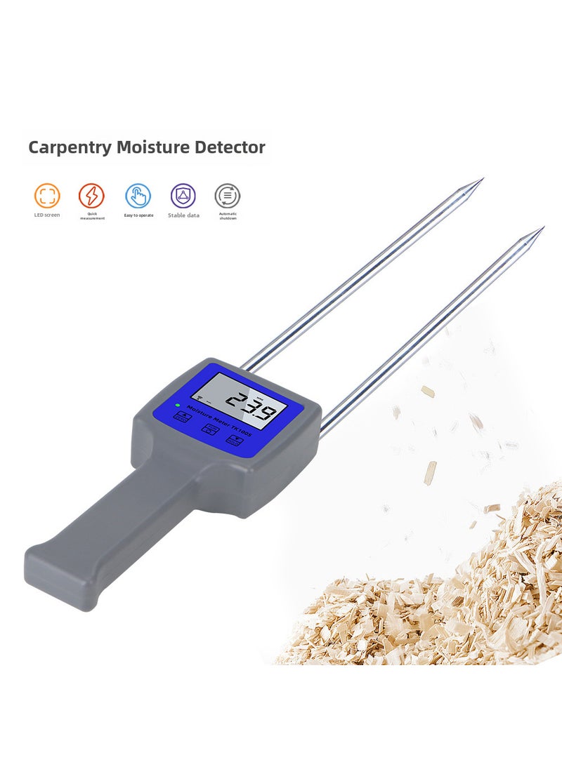 Generic TK100W Wood Chip Moisture Meter Bamboo Shaving Analyzer 