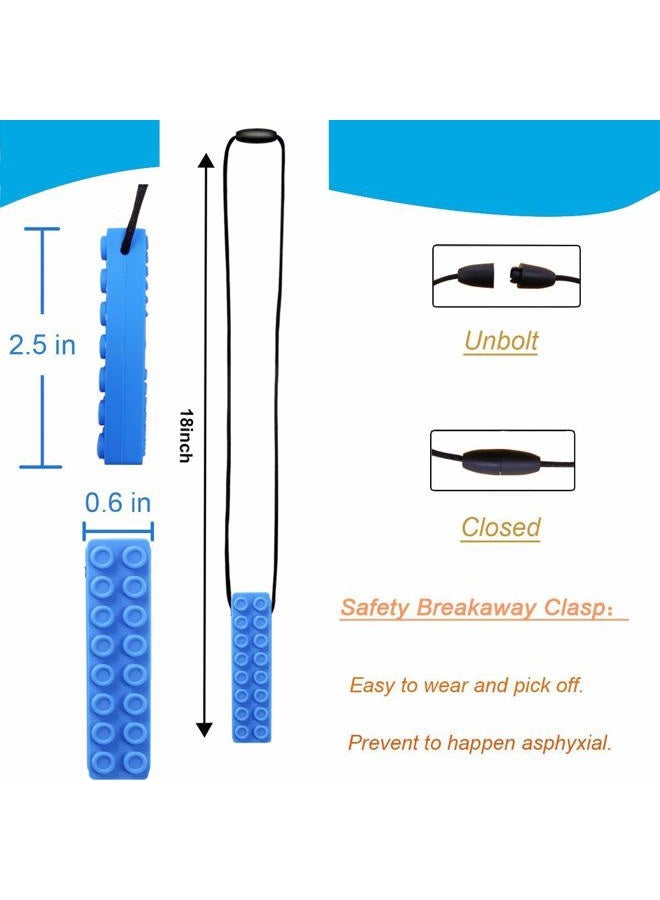 GNAWRISHING Chew Necklace for Boys , 5 Pack Sensory Chew Necklaces for Boys Kids with Autism, ADHD, SPD, Chewing, Oral Motor - Image 5