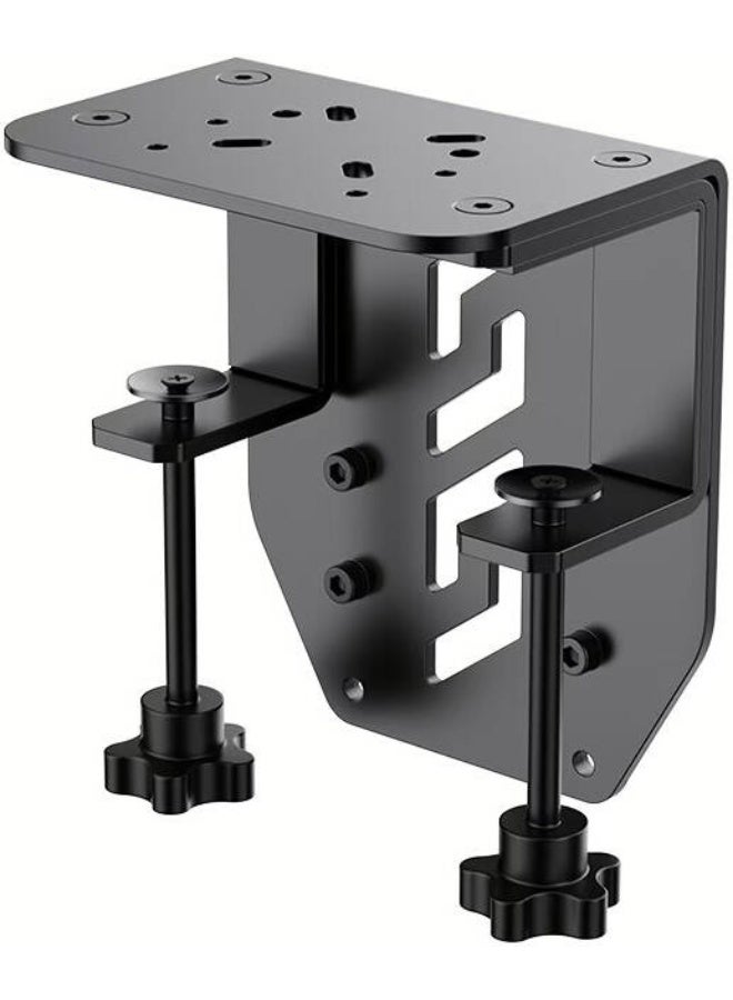 موزة مشبك طاولة MOZA Flight Base، مصنوع من الفولاذ عالي القوة، وسمك اللوحة 5 مم، وقابل للتعديل حتى عرض سطح المكتب 70 مم، لون أسود - AS004 - Image 1