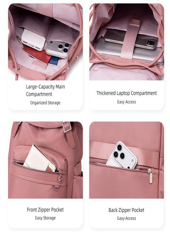 Chantria Laptop Backpack for Women 14-inch Work Office Backpack 18L Capacity Laptop Bag College Bag Water-repellent Casual Backpack for Travel (Khaki) - Image 5