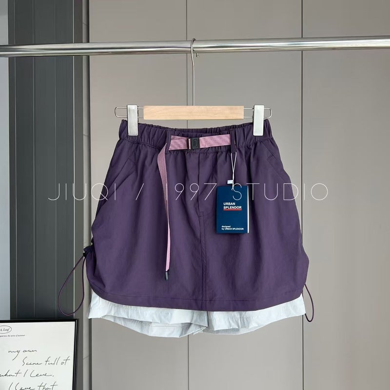 Women's Outdoor A-Line Skirt Shorts with Pockets - Image 3