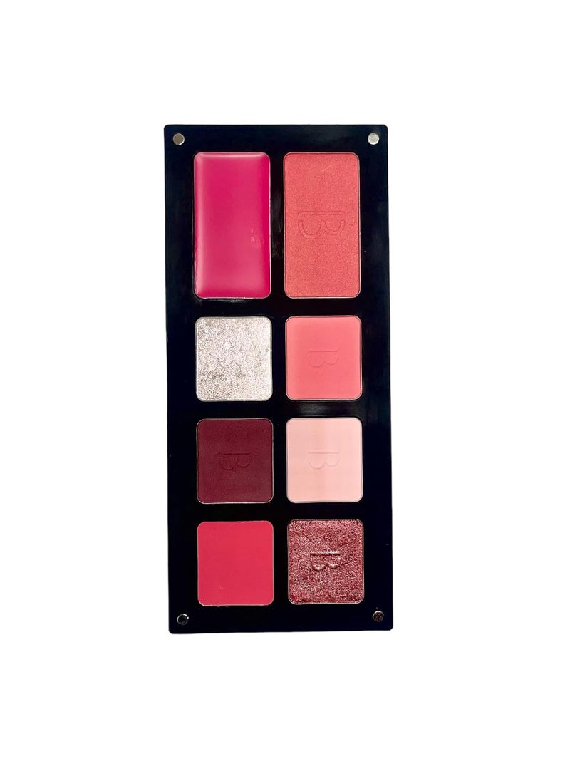 BIANCA MAKEUP Multi-Effect Palette | All In One Palette | Bianca Makeup | Reusable Magnetic Palette | With Eyeshadows, Lipstick, and Blush | Find the effect you desire | Makeup Palette (Coquette) 
