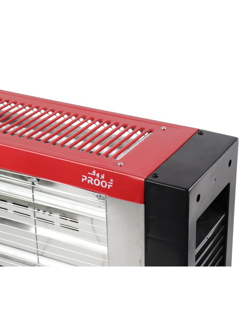 برووف دفاية ومدفأه كهربائية ذو كفاءه عاليه 1600 واط جانبين للتدفئه واقدام قائمه بذاتها - Image 2