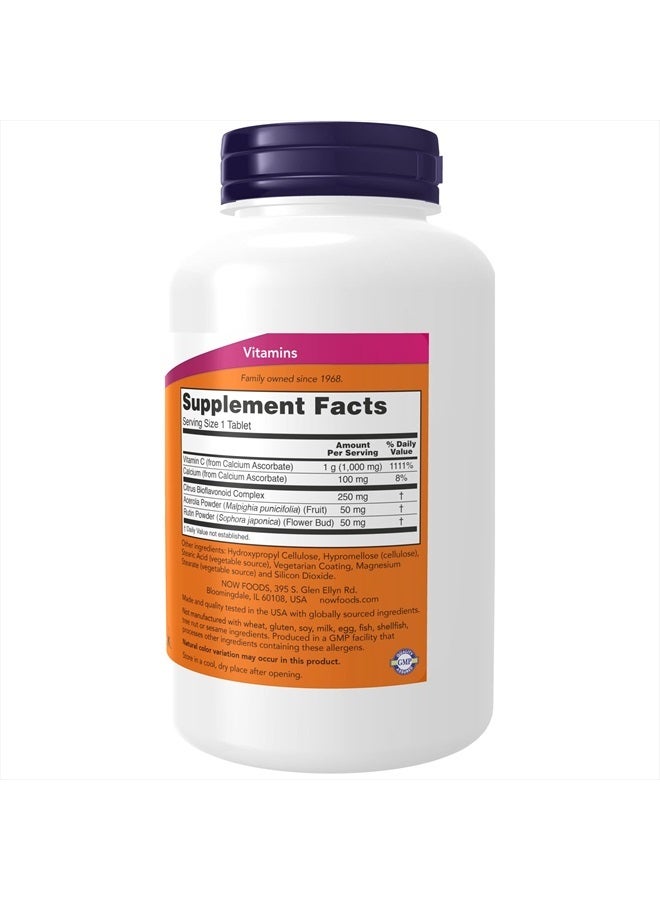 now Supplements, Vitamin C-1000 Complex with 250 mg of Bioflavonoids, Buffered, Antioxidant Protection*, 180 Tablets - Image 2