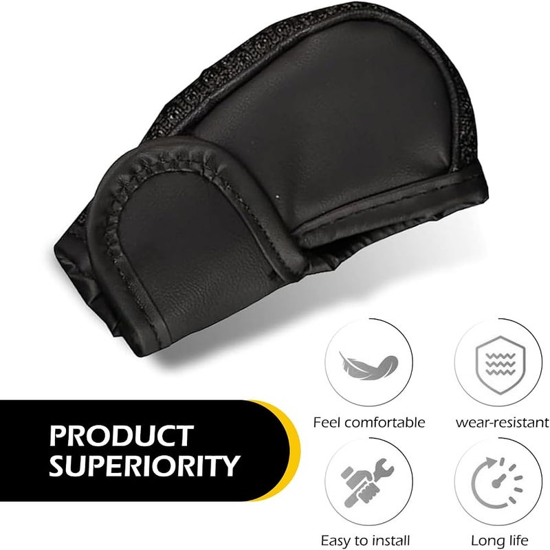 Dogary 1 PC Car Gear Shift Cover, Anti-Slip Shifter Knob Cover, Anti-Scratch Leather Stick Shift Protector, Universal Car Decoration Accessories, for Truck, SUV, RV (Black) - Image 3