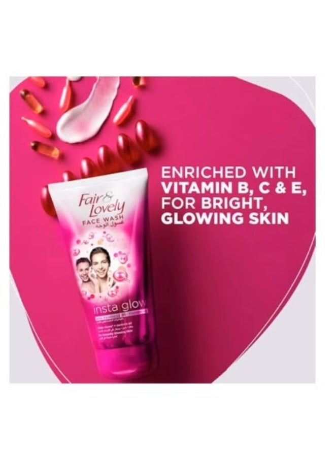 Fair & Lovely Insta Glow Multi-Vitamin Facial Wash for Radiant Skin - 150g - Image 4