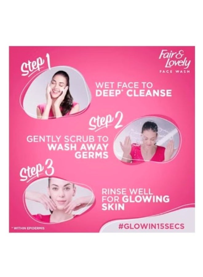 Fair & Lovely Insta Glow Multi-Vitamin Facial Wash for Radiant Skin - 150g - Image 2