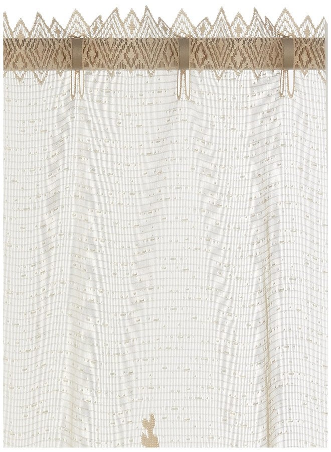 Heritage Lace 6405NA-6030 Natural 60"X30" Lodge Hollow Tier - Image 2