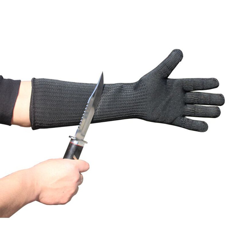 Cut Gloves High Performance Level 5 Protection with Long Forearm Stainless Steel Wire Mesh Cut Safty Working Gloves for Welding Gardening Kitchen - Image 4