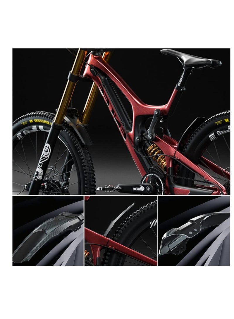 Generic Mountain Bike Fender Set, Textured Rubber Mudguards for Front and Rear, Compatible with 20" to 29" MTB, Universal Fit, Black (2 Pieces) - Ideal for All Mountain Bikes.  - Image 5