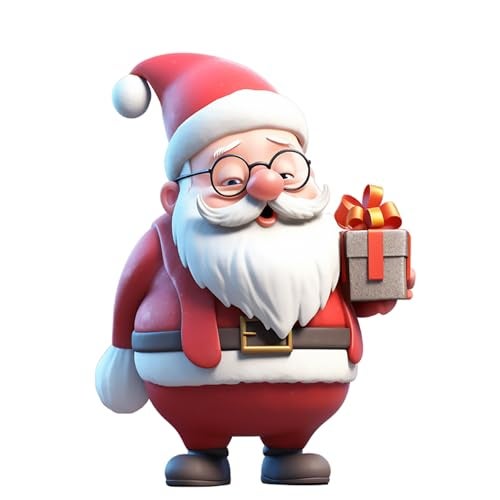 Deep Print Mart Santa Claus Fridge Magnet - Christmas Gift, Christmas Decor Size 3 X 4 inch (Multi 08) - Image 1