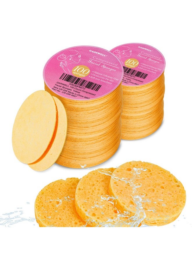 GAINWELL 200Pcs Compressed Facial Sponges Cleansing For Personal Spa Esthetician Use - Image 1