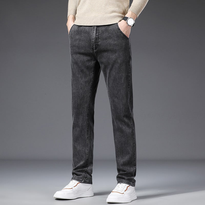 Unisex Classic Denim Jeans Loose Fit Daily Outdoor Wear - Image 1