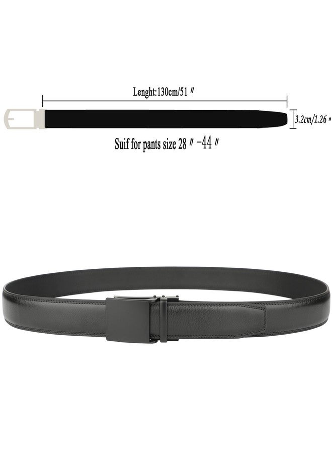 HIMI Men's Comfort Genuine Leather Ratchet Dress Belt with Automatic Click Buckle - Image 4