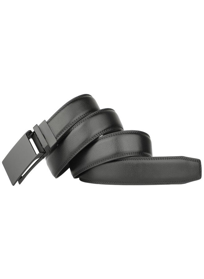 HIMI Men's Comfort Genuine Leather Ratchet Dress Belt with Automatic Click Buckle - Image 3