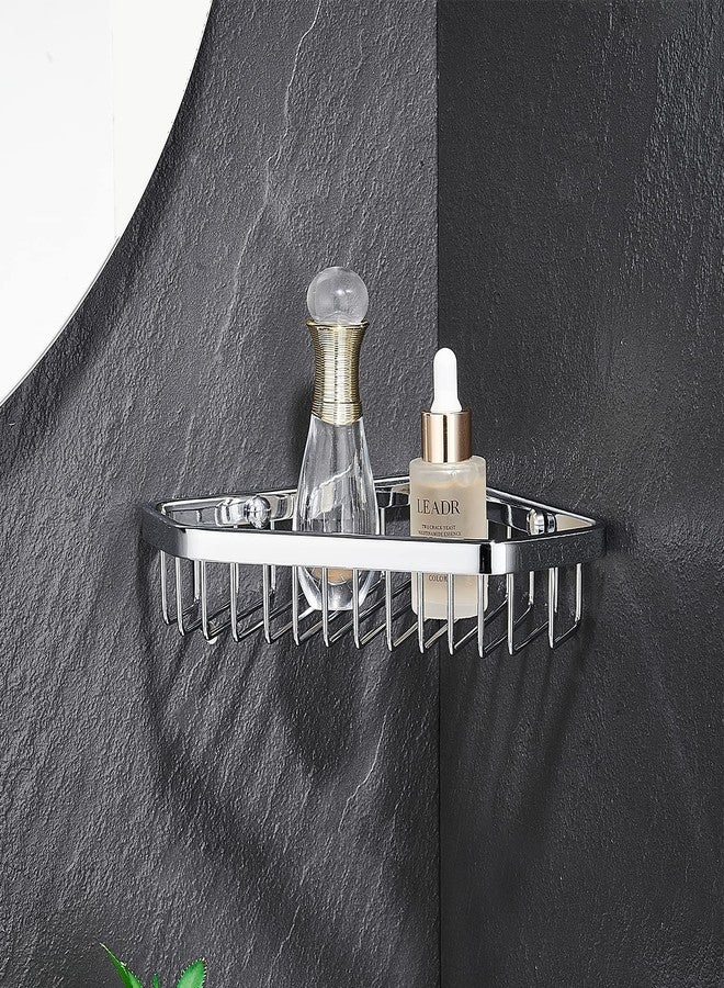 SANLIV Corner Shower Caddy Basket,Shampoo Holder for Shower Wall,Inside Shower Shelf Bathroom Organizer,Solid Brass Material in Polished Chrome - Image 3
