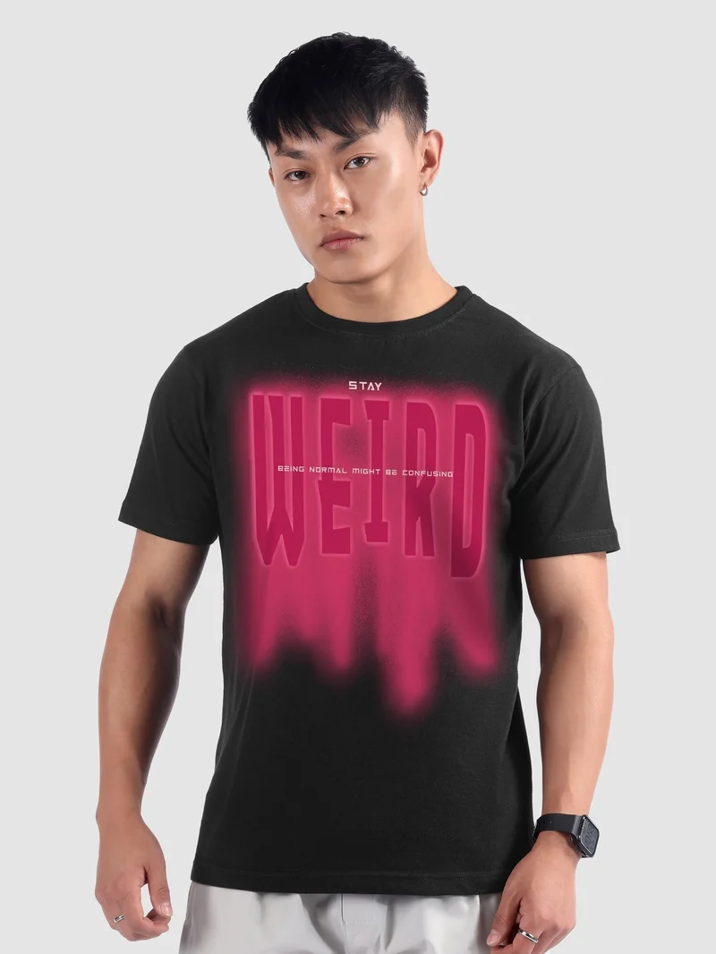 Beyoung Stay Weird Half Sleeve T-shirt