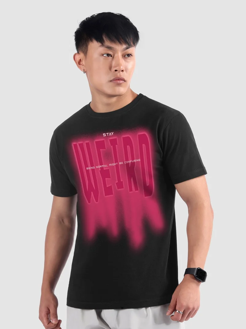 بيونغ تيشيرت نصف كم ابق غريبًا