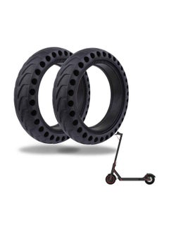 Y&D Electric Scooter Replacement Tires, Rubber Solid Wheel Honeycomb Tire Grip/ Friction Non-Slip Tubeless e Accessories for Xiaomi 8.5 x2 M365/Pro (2 Pcs inch)  - Image 1
