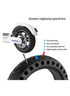 Y&D Electric Scooter Replacement Tires, Rubber Solid Wheel Honeycomb Tire Grip/ Friction Non-Slip Tubeless e Accessories for Xiaomi 8.5 x2 M365/Pro (2 Pcs inch)  - Image 5