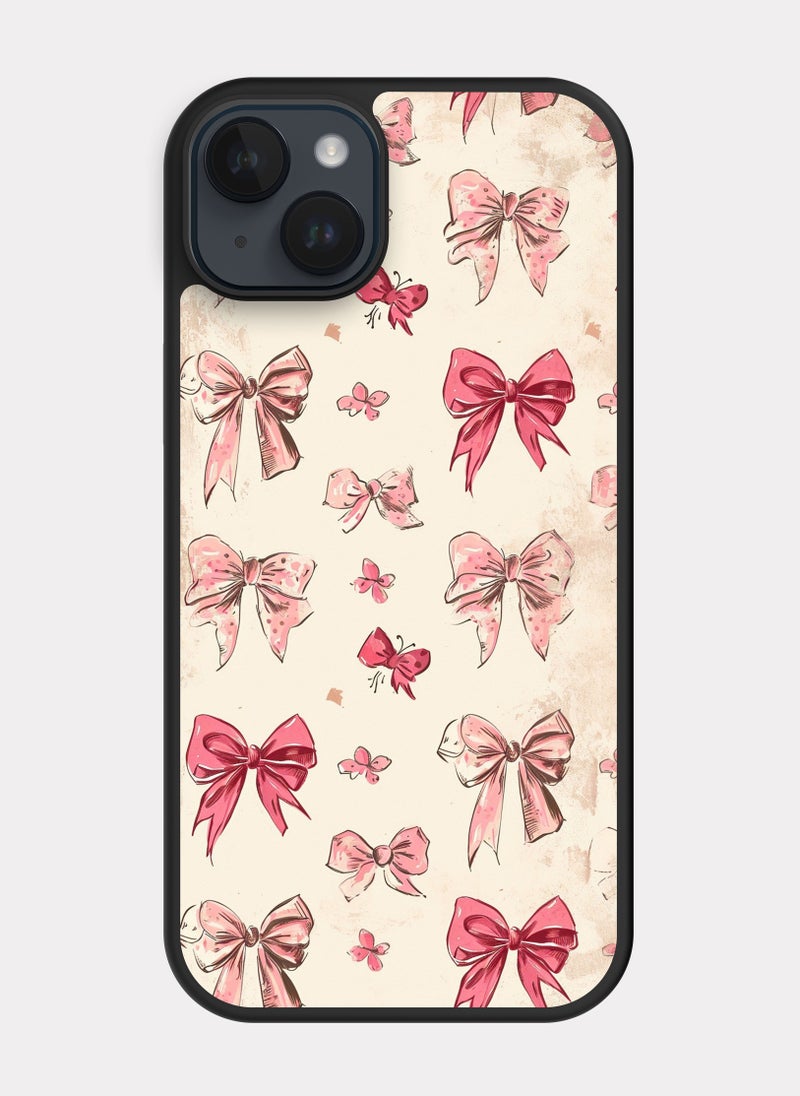 PXLAAT iPhone 14 Plus case cover Bow Pattern - Image 1
