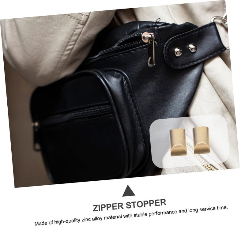 2 Pack Zipper Stopper Tail Clips With Screws For Luggage Bags Coats Jackets Easy Installation - Image 4
