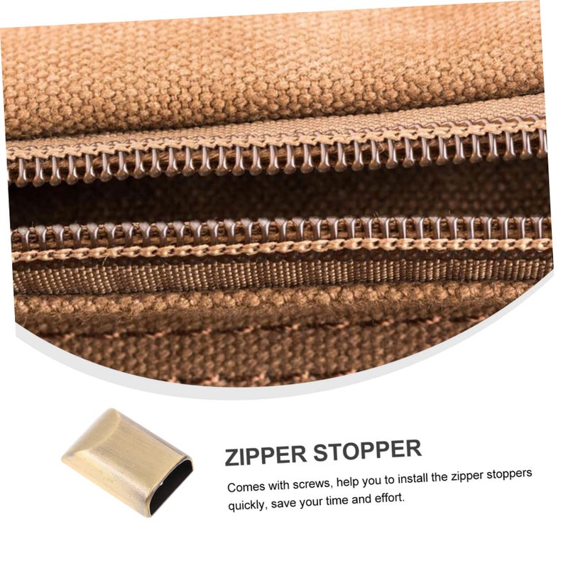 2 Pack Zipper Stopper Tail Clips With Screws For Luggage Bags Coats Jackets Easy Installation - Image 5