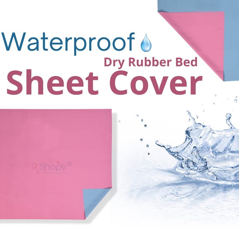 RXSHOPY RXSHOPY Waterproof Dry Rubber Bed Sheet CoverToddlerAdult Sleeping Mattress ProtectorUrine NonAbsorbent Reusable Crib Mat 1 Meter 40 x 36 Inches 100 x 90 cm - Image 3