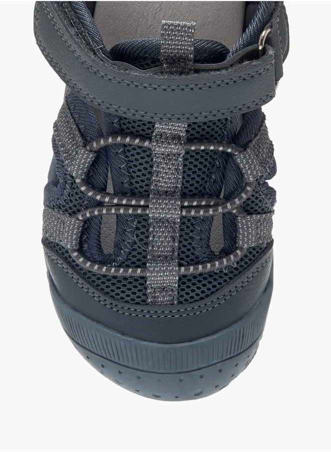 ال بي ال من شو اكسبرس Boys Mesh Detail Sandals with Hook and Loop Closure