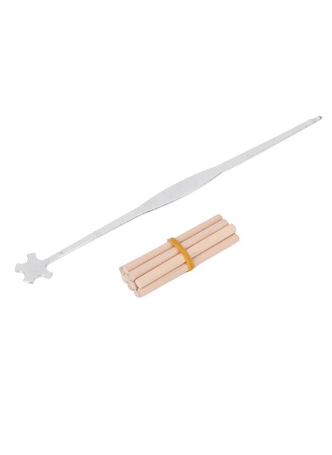 Thoraya 10Pcs Violin Sound Post Wooden Stainless Steel Sound Post Setter Installed Tool  - Image 1