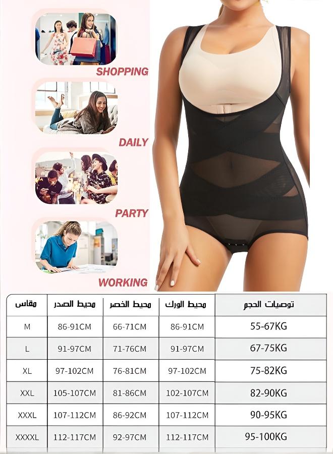 Seamless Breathable Cross-Design Firm Control Body Shaper - Image 5