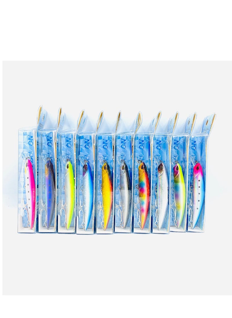 oakura Brute Fishing Lure Bkk Triple Hook - 90Mm Length, 19G Weight, Vibrating Sinking Action, Low Air Resistance Design, 10 Mesmerizing Colors  - Image 5