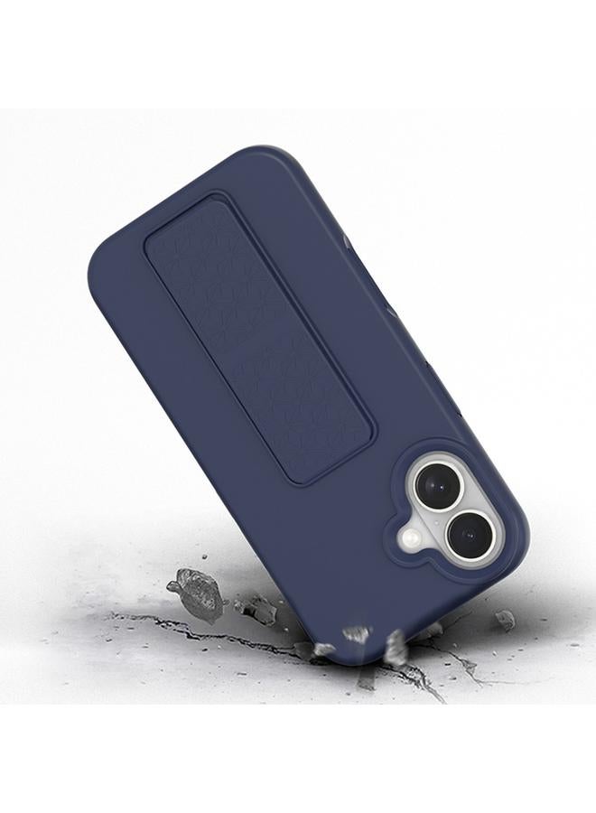 اس-توب جراب لهاتف iPhone 16 Plus مزود بحامل من السيليكون السائل - Image 4