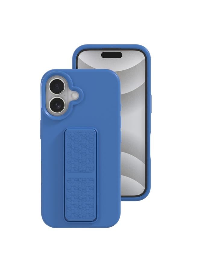 اس-توب جراب لهاتف iPhone 16 Plus مزود بحامل من السيليكون السائل - Image 1