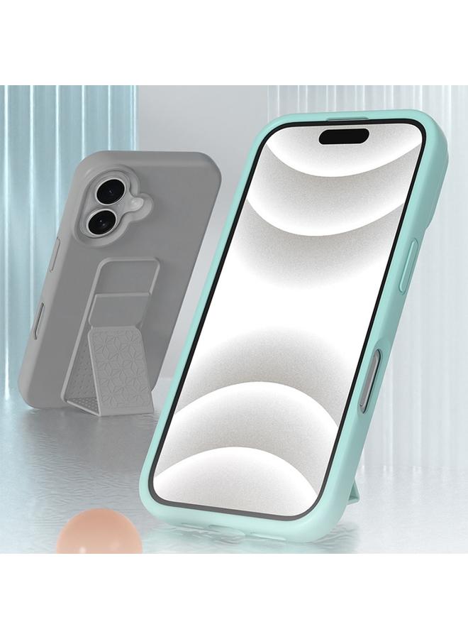 اس-توب جراب لهاتف iPhone 16 Plus مزود بحامل من السيليكون السائل - Image 2