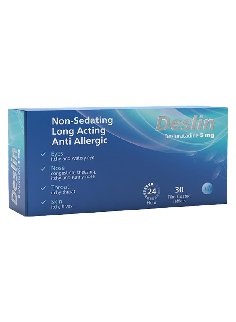 Deslin Allergy Treatments 5  MG 30 Tab - Image 1
