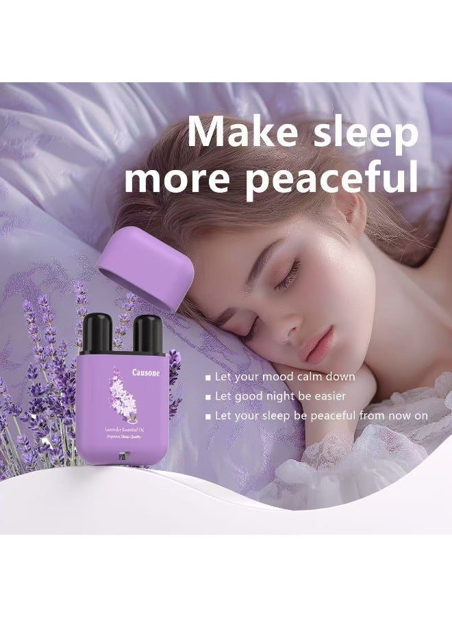 كوزون عصاية استنشاق عطرية شخصية محمولة (١ قطعة) تحتوي على زيت الخزامى الأساسي. تُحسِّن بشكل فعال جودة النوم، وتُخفف التوتر والضغط النفسي. إنها جهاز استنشاق أنفي مهدئ. - Image 3