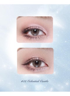 Flower Knows Moonlight Mermaid Five-Color Jewelry Eyeshadow Palette 6.3g 02 Celestial Castle  - Image 2