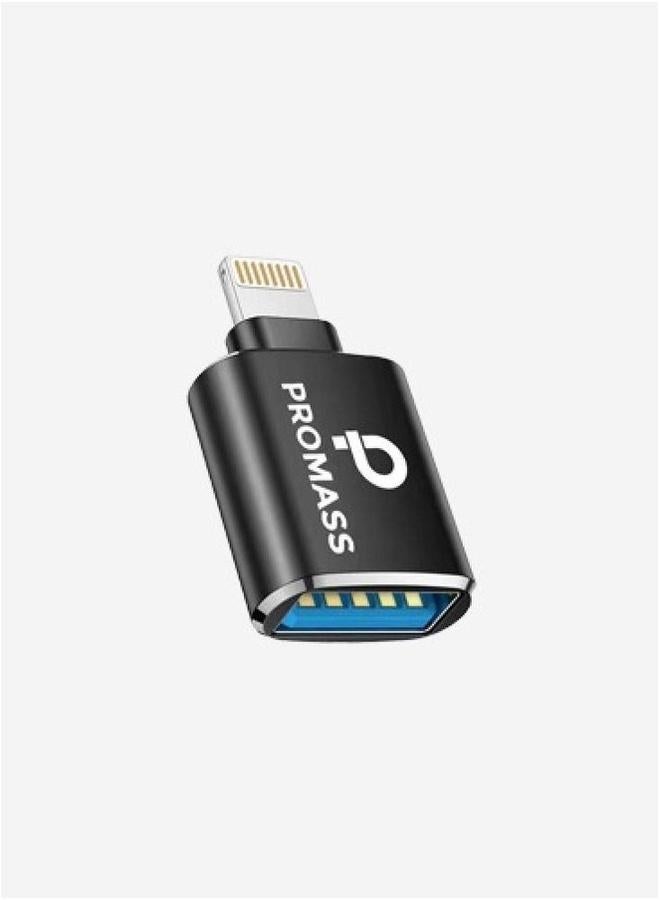 بروماس وصلة محول أصلية لنقل البيانات من وإلى الآيفون USB باللون الأسود - Image 1