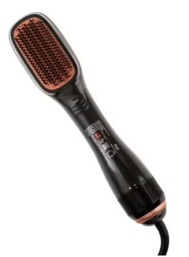 2-in-1 Ceramic Ionic Hair Dryer & Styler Brush – Hot Air Brush for Fast Drying, Straightening, Curling & Volumizing with Multi-Heat Settings – Anti-Frizz Technology for Smooth, Shiny Hair – Lightweight Ergonomic Blow Dryer Brush for All Hair Types – Salon-Quality Results at Home - Image 3