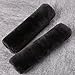 OGLAND 2 Pack Automotive Authentic Sheepskin Car Seat Belt Pads Soft Shoulder Pad Neck Cushion Protector Genuine Natural Merino Wool Carbon Black - Image 2