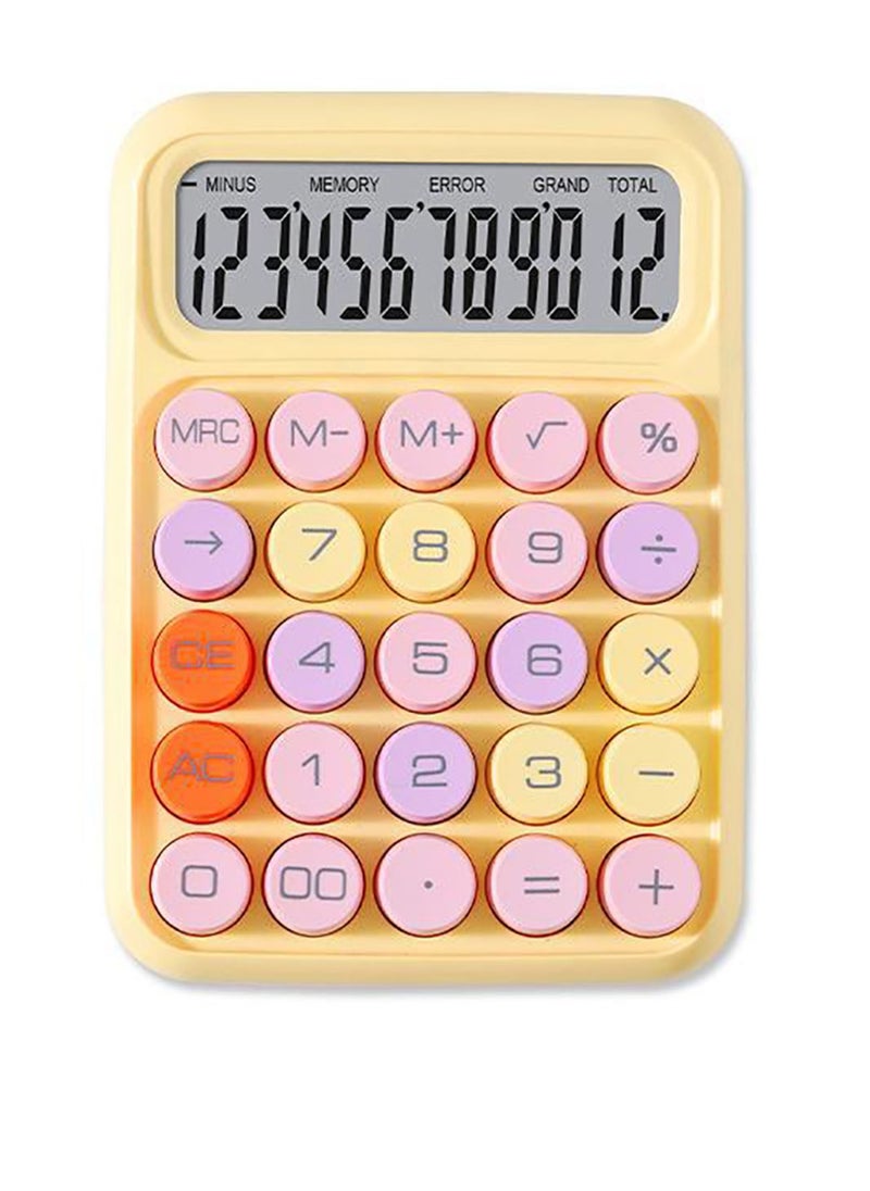 Velaurs Silent Calculator Colorful Mechanical Keys Battery Powered  - Image 1