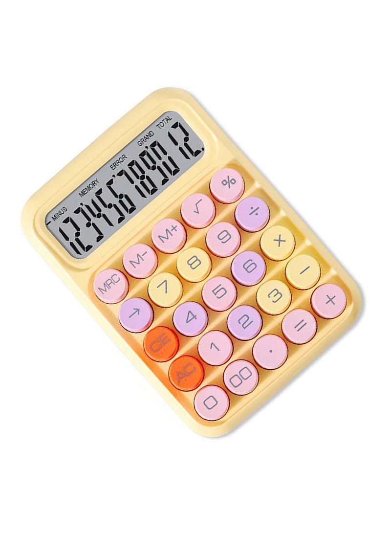 Velaurs Silent Calculator Colorful Mechanical Keys Battery Powered  - Image 2